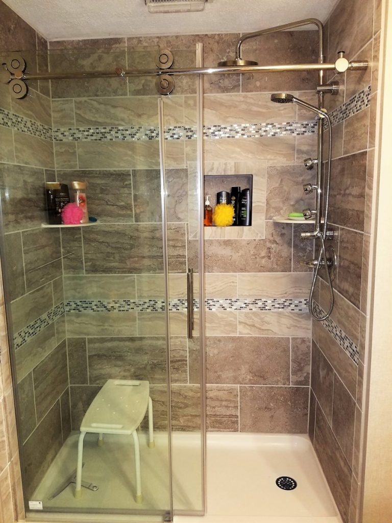 Bathroom shower installation | Webb Carpet