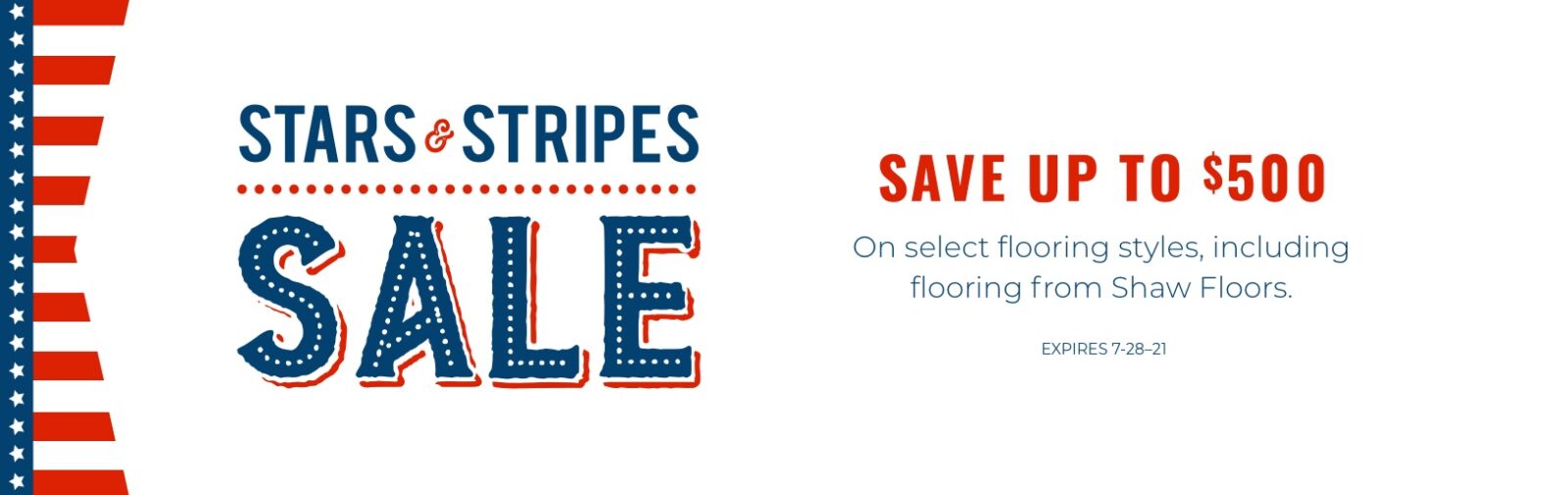 Stars & Stripes Sale | Webb Carpet Company